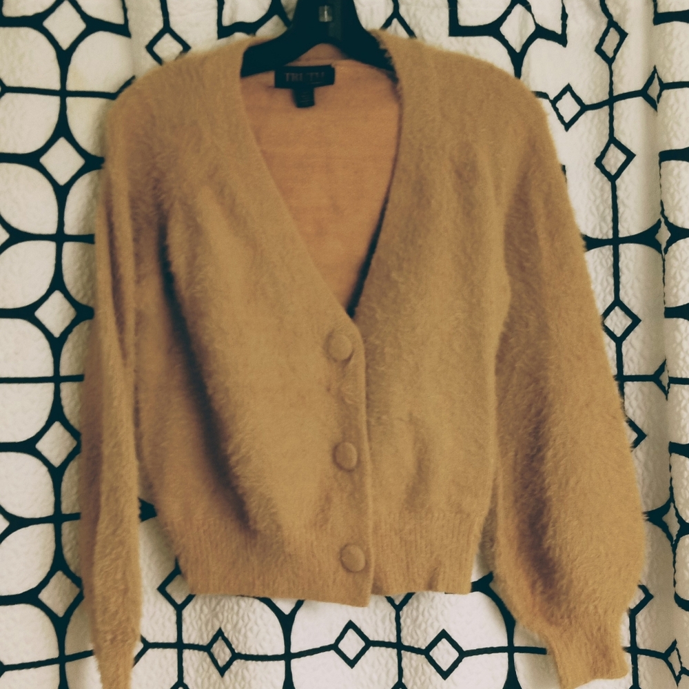 Beige Cardigan Sweater
